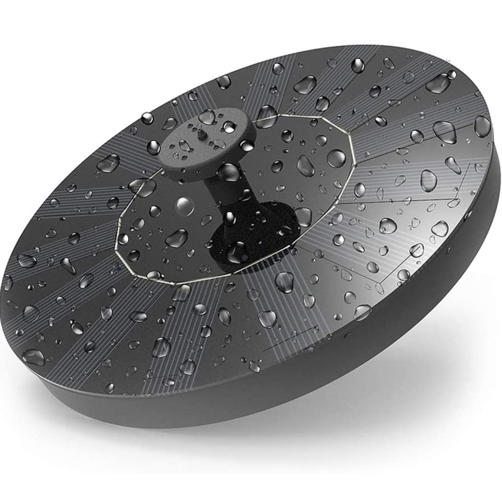 Solar Powered Fountain Pump, Portable Solar Fountain With 4 Different Nozzles